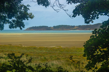Saint-Brieuc, Brittany, France - September 26 2019: Réserve Naturelle de la Baie de Saint-Brieuc