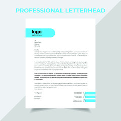 Letterhead design template vector