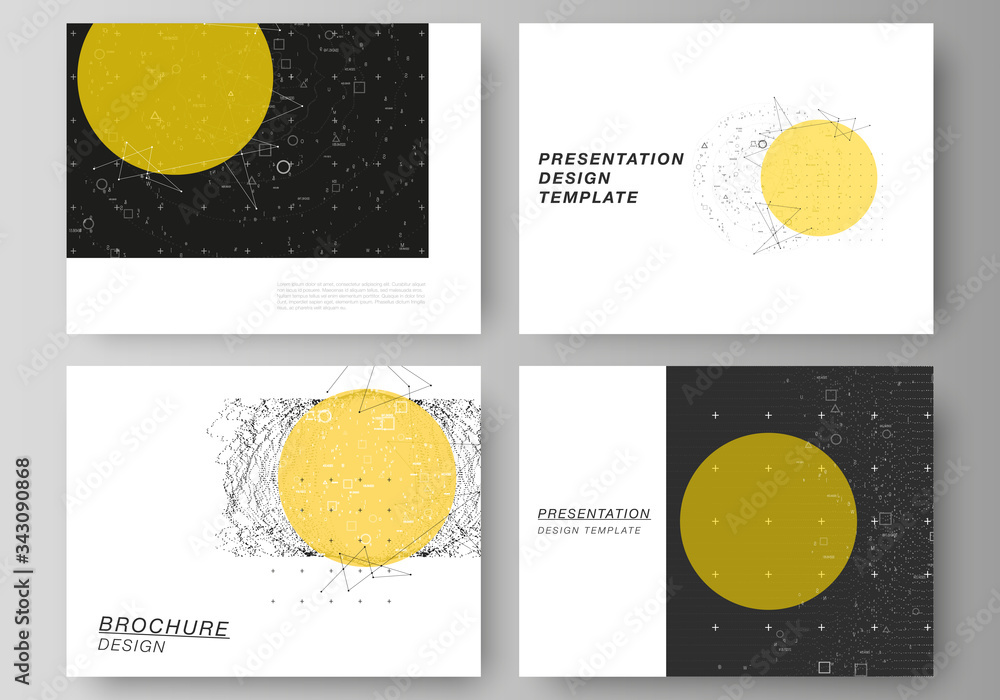Poster the minimalistic abstract vector illustration layout of the presentation slides design business temp