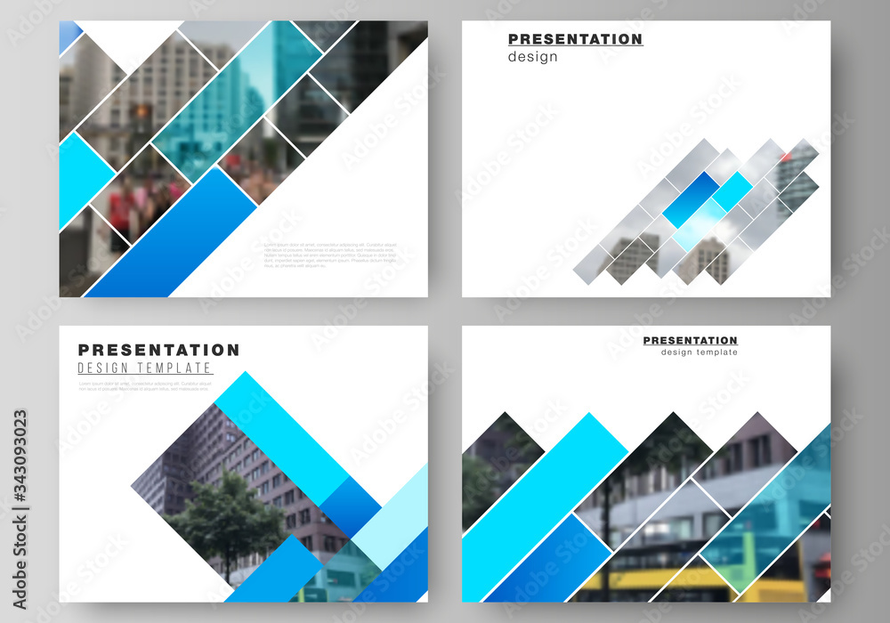 Poster the minimalistic abstract vector illustration of the editable layout of the presentation slides desi