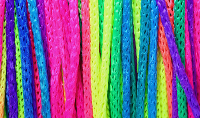 colorful thread background of many bright colors