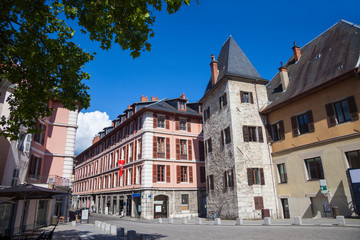 Fototapeta premium Architecture from old city Chambery, Region Savoy, France