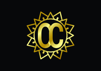 Initial Monogram Letter O C Logo Design Vector Template. OC Letter Logo Design