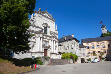 Fototapeta na wymiar Sainte-Chapelle du Château des Ducs de Savoie, Chambery, France
