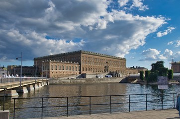 Fototapeta premium View of Royal palace in Stockholm, Sweden