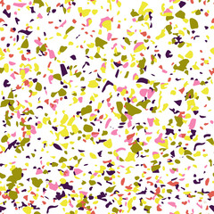 Terrazzo seamless pattern. Bright abstract background.