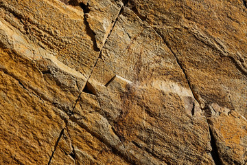 Rock texture and surface background. Cracked natural stone background