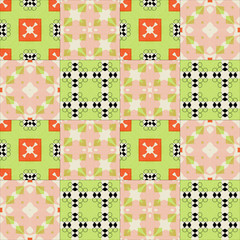 Black Black Tile acrylic painted seamless pattern, Vintage Moroccan pattern, seamless colorful Moroccan style Can be used for wallpaper, pattern fills, web page background,surface textures & textile