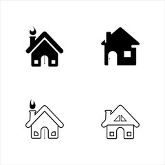 Home Vector icon illustration design template