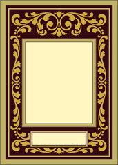 vintage gold frame
