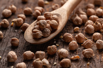 spices on wooden background