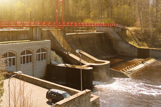 Small hydroelectric power station in Estonia.