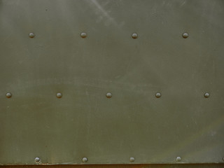 The metal texture of military equipment. Details of military equipment
