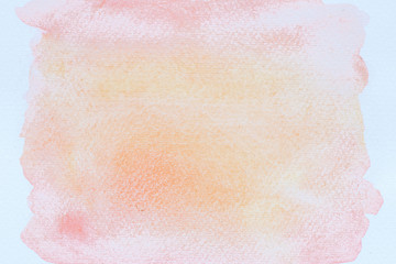 Obraz na płótnie Canvas Abstract pink watercolor on white background.The color splashing in the paper.It is a hand drawn.