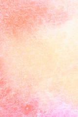 Abstract pink watercolor on white background.The color splashing in the paper.It is a hand drawn.