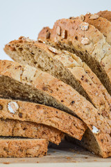 Sliced Multi Grain Bread closeup