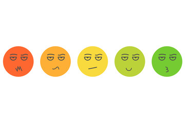 feedback happy smile icon customer experience vector