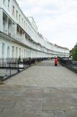 Obraz premium Curved Georgian English street