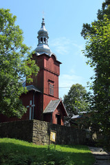 Fototapeta premium Wooden Orthodox church in Czyrna