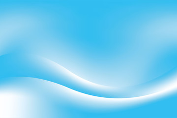 Abstract Blurry Blue White Wave Background Design Template Vector