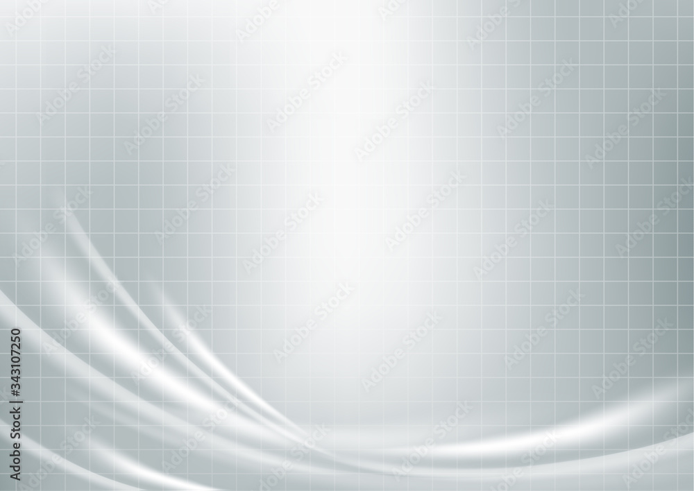 Poster square grid, waves, highlights. abstract tech background for presentation or web banner template. ve