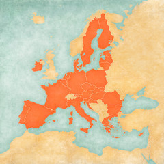 Map of Europe - European Union