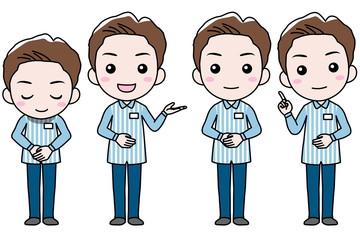 コンビニの男性店員