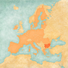 Map of European Union - Bulgaria