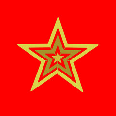 Star icon vector.Design many stars in one image .Web site pictogram,mobile app.Logo illustration.On a red background 