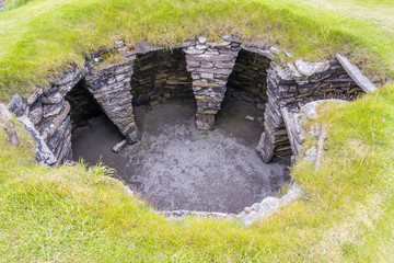 pit at Jarlshof Prehistoric and Norse Settlement at Sumburgh, Shetland
