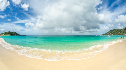 La plage de Grand Case à Saint-Martin