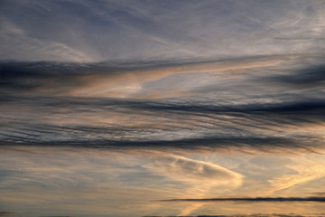Fototapeta na wymiar Peculiar reticulum like cirrostratus clouds