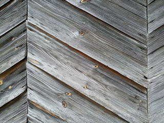 Texture of old boards from the wall of a wooden building