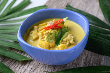 Southern Thai  style curry with pork and pineapple