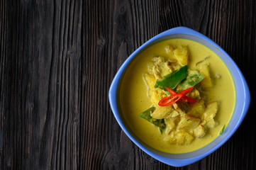 Southern Thai  style curry with pork and pineapple