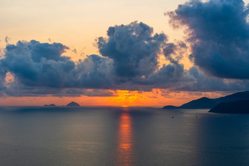 Landscape sunrise on Hon Chong cape, Nha Trang, Vietnam