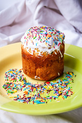 Easter cake, texture, background, baking cream dessert, sweet, happy easter dessert. glaze. multi-colored topping