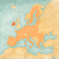 Map of European Union - Ireland