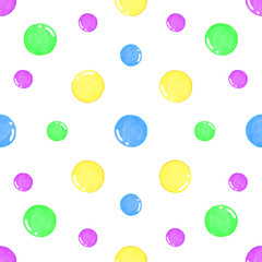 seamless pattern birthday bright colorful circles, print, Wallpaper, pattern for fabric, paper for gift
