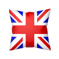 British flag on pillow