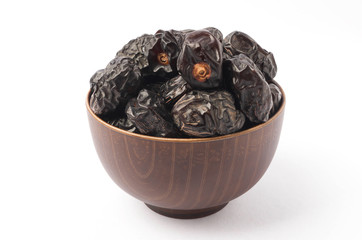 Dry dates, Kurma Ajwa is one of the special fruit of Arabic. Ramadan Kareem Breaking the fast by eating Tamar Dates.