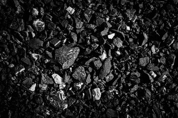 Abstract, natural black coal. background Coal for industry Volcanic Energy on Earth.