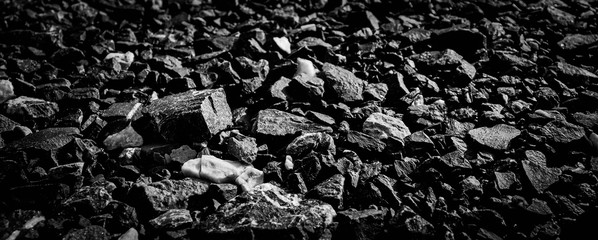 Abstract, natural black coal. background Coal for industry Volcanic Energy on Earth.