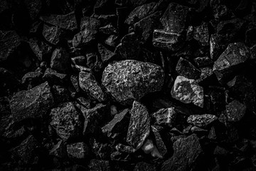 Abstract, natural black coal. background Coal for industry Volcanic Energy on Earth.