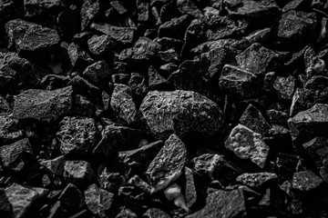 Abstract, natural black coal. background Coal for industry Volcanic Energy on Earth.