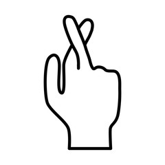 Obraz premium hand gesture line icon object