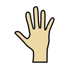 hand gesture flat icon object