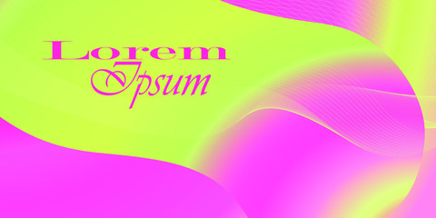 Pink abstrat template for business card, beauty color background with wave effect