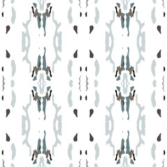 Watercolor Staining. Ikat, Tie Dye Seamless 