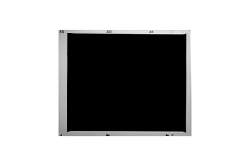 Medium format color film frame.With white space.